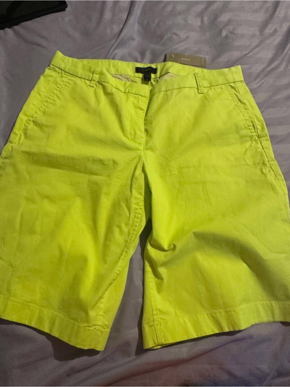 J. Crew Neon Yellow Bermuda Shorts